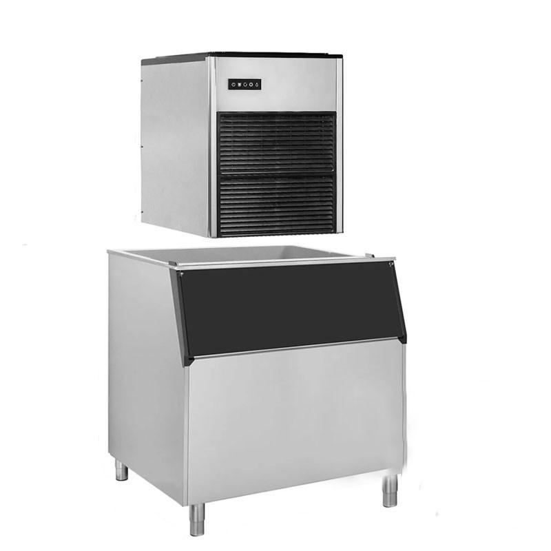 Machine à glaçons Nugget Ice 335 kg/24h avec bac à glaçons de 350 kg_0