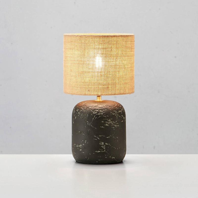 MARKSLÖJD LAMPE À POSER MONTAGNA, BÉTON, JUTE, 45 CM