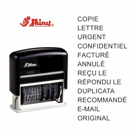 Multiformule bureau S-312 avec dateur intégré - Tampons de bureau_0