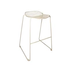 Now's Home - Lot 2 Tabourets D'interieur En Metal Blanc Empilable Austin - 3256390248189_0