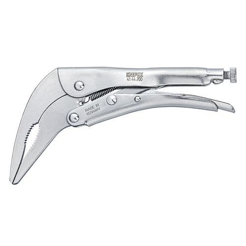 PINCE-ÉTAU - 200MM - ZINGUÉE BRILLANTE - BECS COUDÉS - CAPACITÉ 30MM - KNIPEX