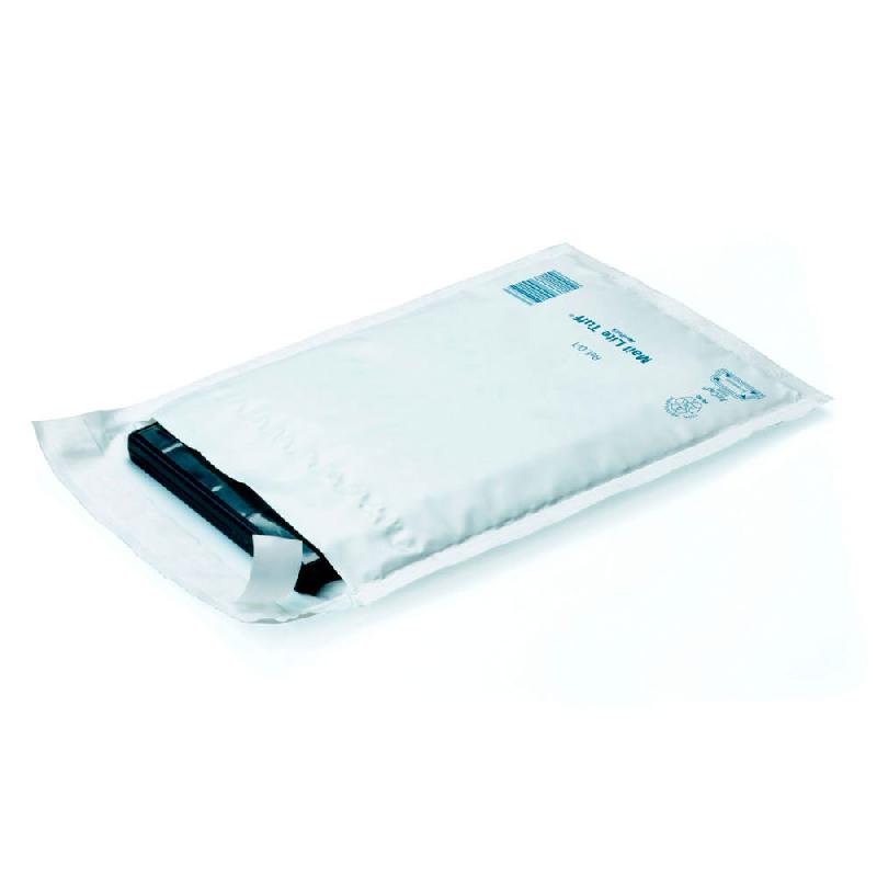 POCHETTE PLASTIQUE MATELASSEE A BULLES D'AIR RAJA MAIL LITE TUFF - 18 X 26 CM - BLANC (CARTON 100 UNITES)