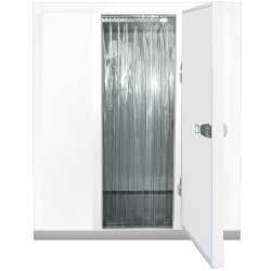Porte à lanières Minicold - Diverso - Transparente - 730 x 1900 mm - Montage aisé_0
