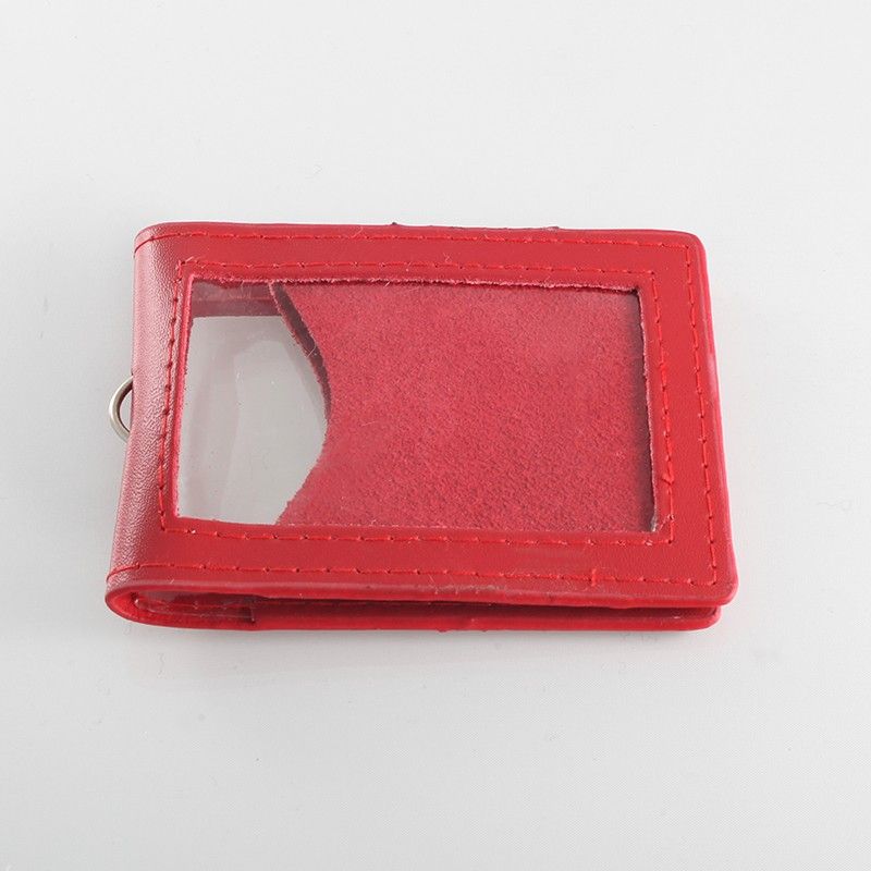 Porte-badge simili cuir modèle vertical, pour ranger 2 cartes format CB - 86 x 54 mm_0