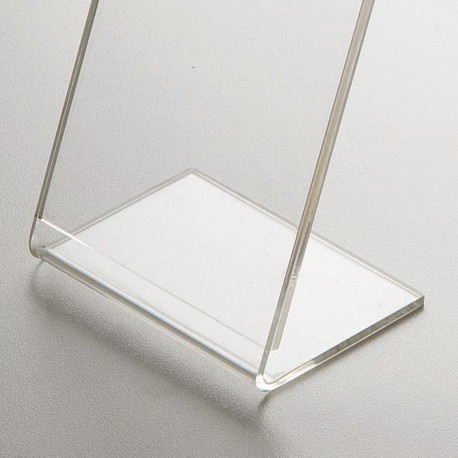 Porte-menu de table en plexi transparent - Forme en L - Bonne visibilité et insertion de document_0