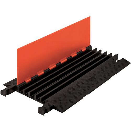 PROTECTEUR CÂBLE 5 CANAUX GUARD DOG® 50X91X5CM ORANGE/NOIR - CHECKERS