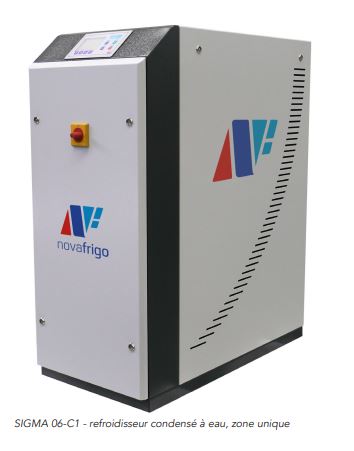Refroidisseur condensé à l'eau conçu pour produire de l'eau froide destinée au refroidissement des installations industrielles - SIGMA_0