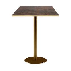 Restootab - Mange-debout 60x60cm Rome bistrot rouille - marron Bois manufacturé 3701665200718_0