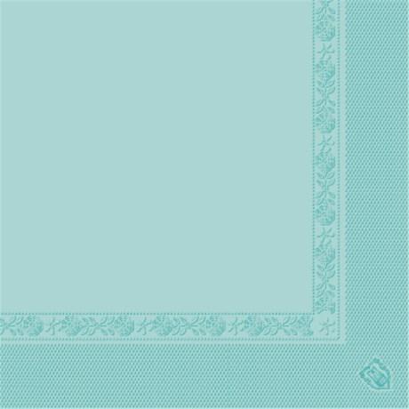 SERVIETTE ECOLABEL 2 PLIS 18 G/M² 39X39 CM TISSU VERT D'EAU (VENDU PAR 1600)