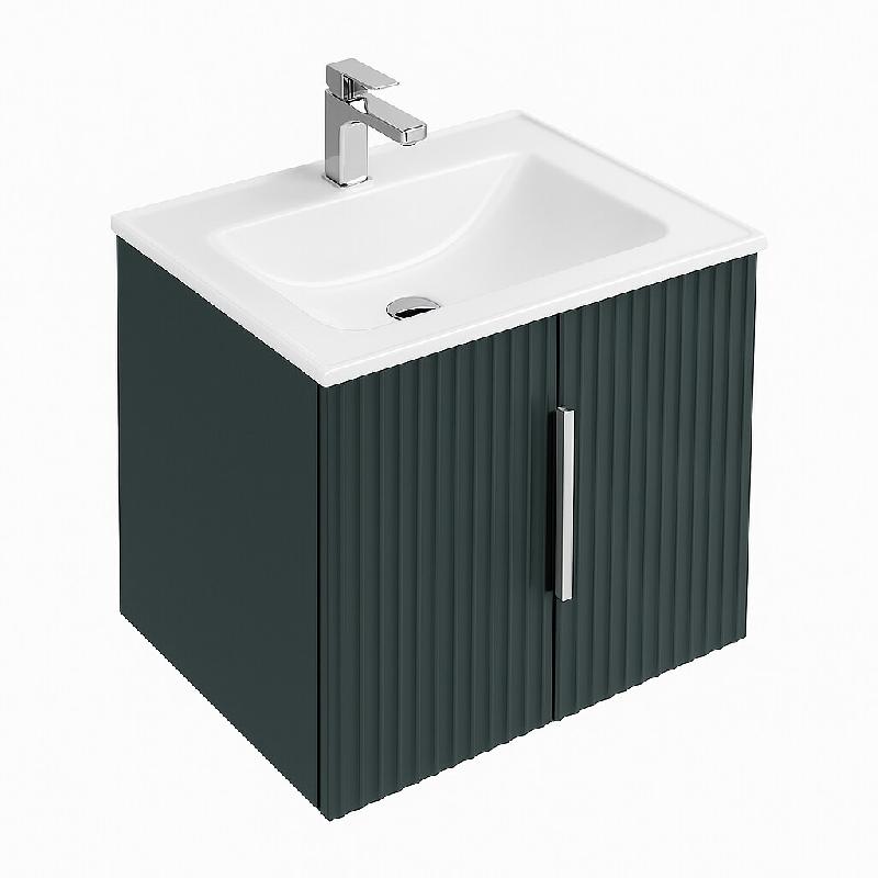 STELLAMEUBLES Vasque encastrable marbre coulé blanche 60cm JESSEL - 3667335109319_0