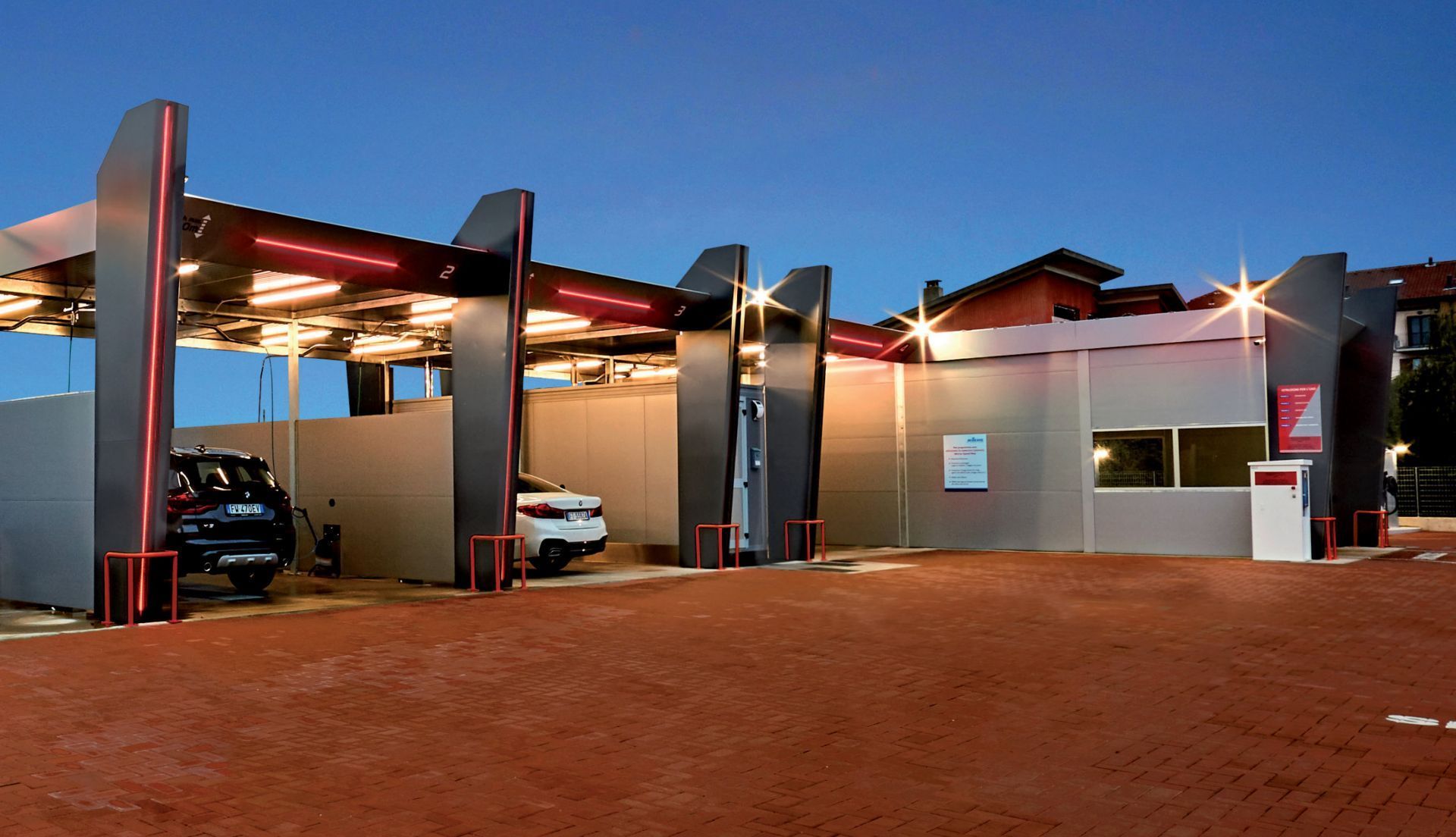 Structure RED LINE pour  station de lavage, portique,...-_0