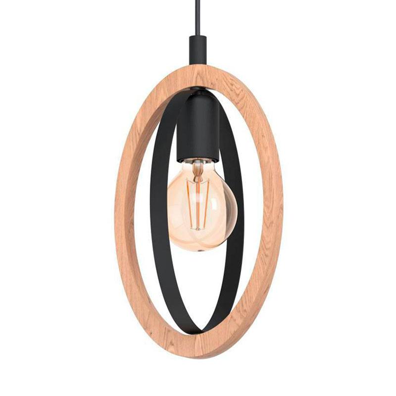 EGLO SUSPENSION BASILDON EN BOIS/ACIER, À 1 LAMPE