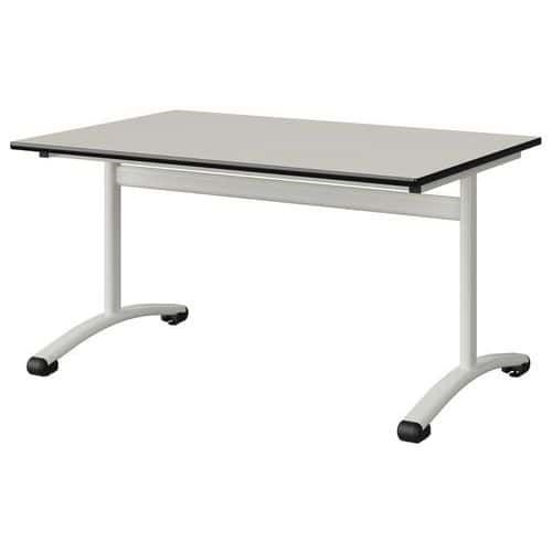 TABLE MALIBU 120X80 T4 DL STRA BLC SEL W911/NOIR BLC 9016