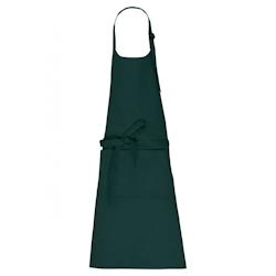 Tablier avec poche en coton bio  vert|forêt T.Unique Kariban - textile 3663938224435_0