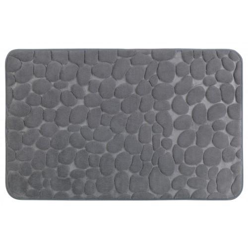 TAPIS DE BAIN MEMORY FOAM PEBBLES GRIS, 50 X 80 CM WENKO