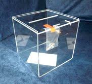 Urnes en plexi - F.N.A pour élections, jeux concours ou boîte à idée_0