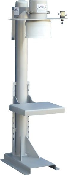 Stations de remplissage pour big bags - APIA SA - potence hauteur 1450mm avec goulotte expansible et ergonomie soignée_0