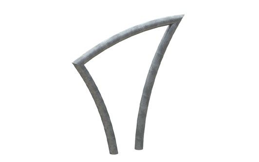 Arceau urbain 30614000 Pi - Velopa - acier galvanisé - longueur 890 mm - design intemporel, appui pour vélos_0