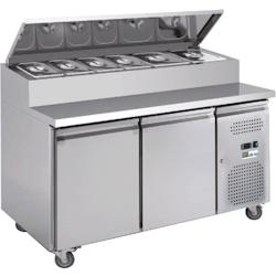 A.C.L - Table réfrigérée 2 portes - 390 L - 1510 x 800 x 1085 mm - Finition Inox évaporateur traité - inox MM99171055_0