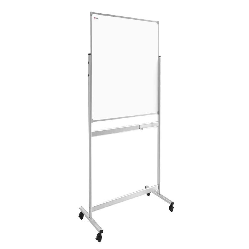 ALLboards Chevalet de Conférence Mobile Double Face 120x120cm sur Roulettes, Hauteur Réglable - TDS1212_0