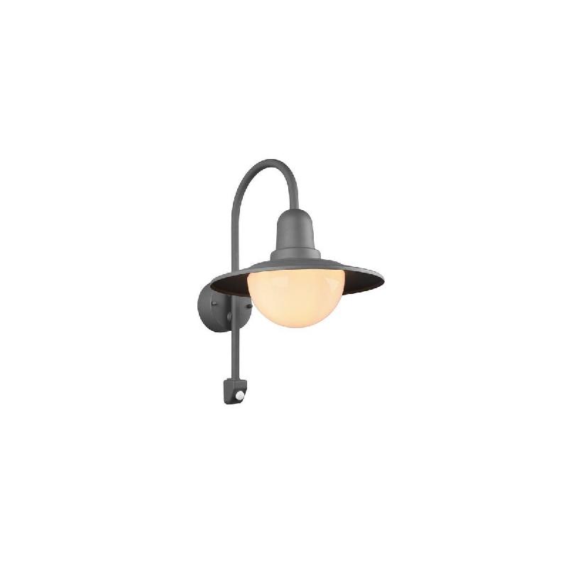 Applique extérieure détecteur E27 métal anthracite - Trio - Norman - gris 4017807492637_0