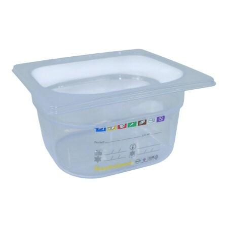 Bac HACCP Polypropylène GN 1/6 H. 100 mm - Gastroland - transparent plastique polypropylène 3701666002762_0