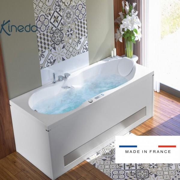BAIGNOIRE BALNÉO ROMANZA 170X75 CM TÊTE À DROITE MIX COLOR - KINEDO BROH775BDMCO1