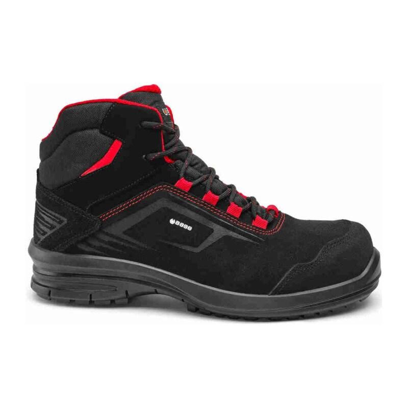 Base - Chaussures de sécurité hautes en cuir Nabutek noir et rouge DIONE S3L http://carbonn.Fr/img/co/392.Jpg Taille 36 - 36 matière synthétique 8_0