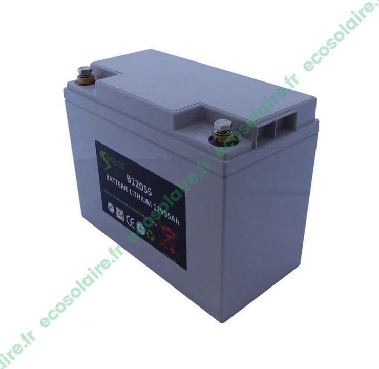 Batterie Lithium LiFePO4 55/12 - 55Ah 12V - Recharge rapide et circuits de protection électroniques (BMS)_0