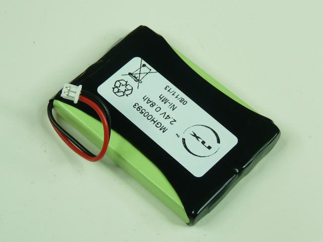 Batterie industrielle Nimh 2x PRI 2S1P ST1 - 2.4V 800mAh - Connecteur Molex - Marque NX_0