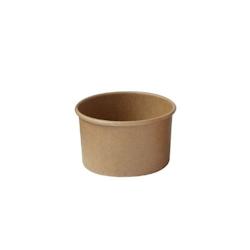 Betik Pot à dessert en Carton Marron - Ø8,5 x 5 cm - 18cl - x1000 pièces - marron 001010449_0