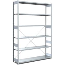 BITO Rayonnages à tablettes, type EL - charge par tablette 100 kg L1358 mm x P424 mm x H2500 mm finition galvanisée - acier 4250692956413_0