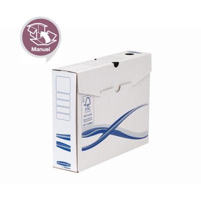 BOÎTE D'ARCHIVES BANKERS BOX® BASIC - FORMAT A4+ - DOS DE 8 CM - LOT DE 25
