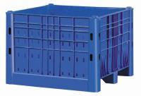 Caisse-palette plastique 1120 x 1120 - Parois ajourées, robuste et résistante - Réf. 01-1120M_0