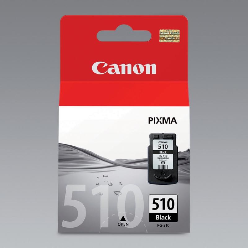 CARTOUCHE CANON PG 510 NOIR POUR IMPRIMANTE JET D'ENCRE