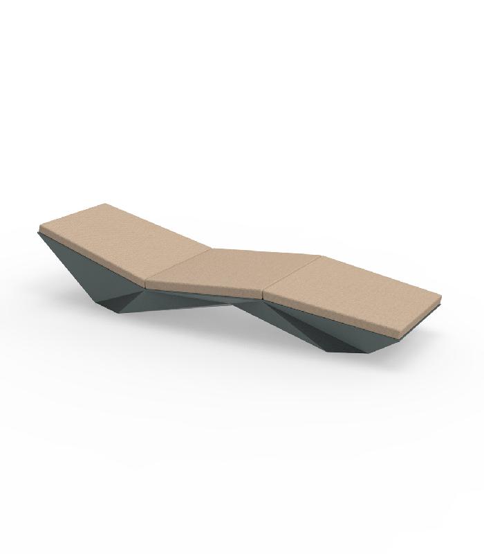 Chaise longue transat design FAZ - vert_0