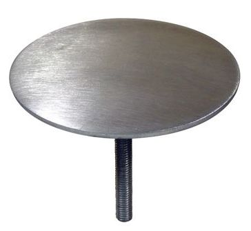 Clou de voirie en aluminium brossé - virages - diamètre de tête 60 mm - Réf. 22998-01_0