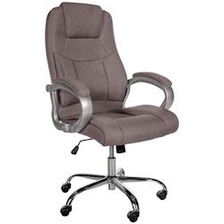 CLP Fauteuil de bureau XL Apoll Tissu Taupe - gris textile 1916911124_0