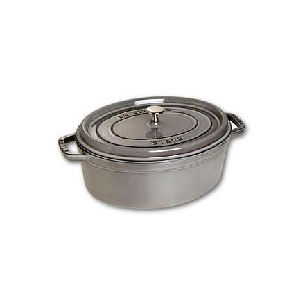 COCOTTE EN FONTE OVALE 33 CM GRIS GRAPHITE - STAUB - FONDAMENTALES