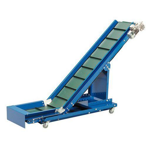 CONVOYEUR A BANDE A INCLINAI- SON L.BANDE 300 MM H.170MM