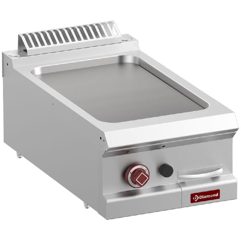 Diamond - Plaques de cuisson gaz lisse, module 1/2  -Top- - réf. G7/PL4T-N - inox AKS-G7/PL4T-N_0