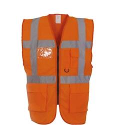 Gilet multifonction haute visibilité  orange T.XXL Yoko - XXL orange polyester 6933883201438_0