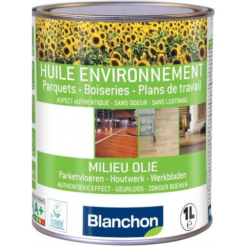 HUILE ENVIRONNEMENT BIOSOURCÉE POUR PARQUET - BOIS NATUREL - 5 L BLANCHON