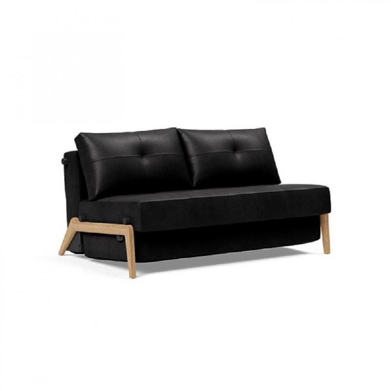 INNOVATION LIVING  CANAPÉ DESIGN CUBED WOOD 02 CONVERTIBLE LIT 200*160 CM COLORIS FAUNAL BLACK_0