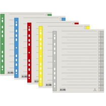 INTERCALAIRES, A4 EXTRA LARGE, ROUGE - LOT DE 2