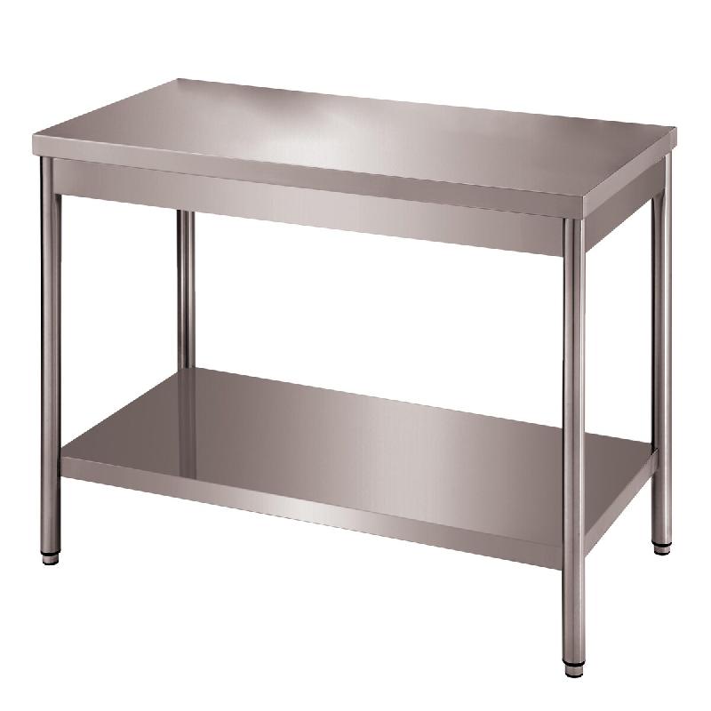 ITALCONCEPT L2G Table Centrale Demontable Inox 304, 850 x 1600 x 600mm - 3616350020659_0