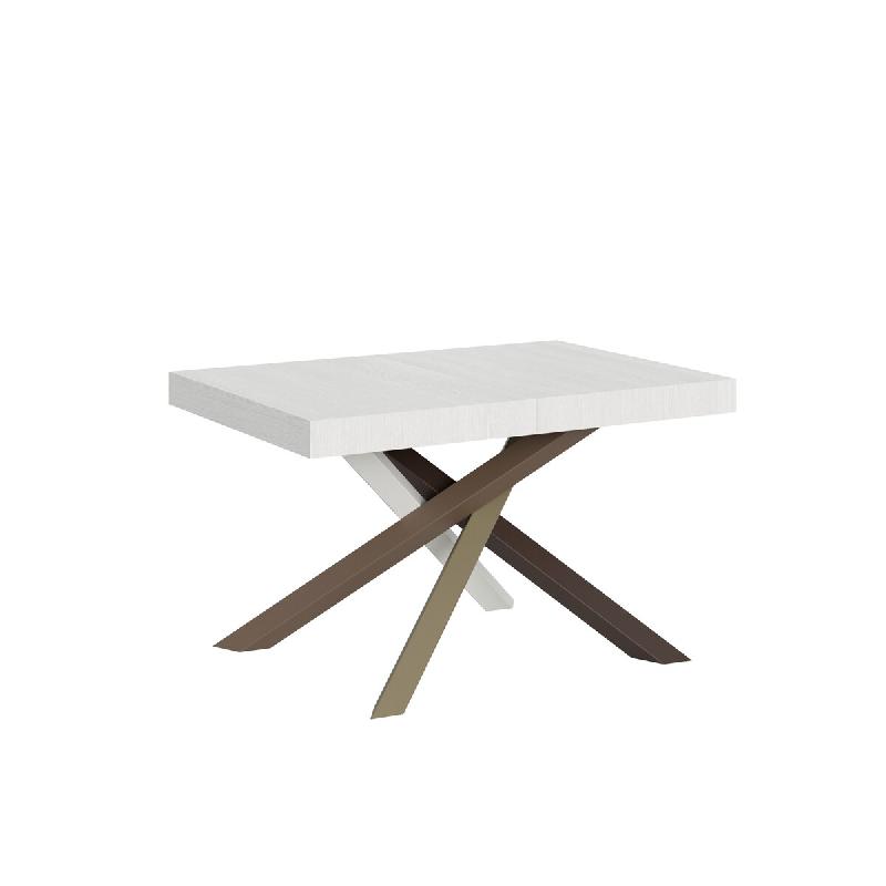 Itamoby Table Extensible 90X130/390 Cm Volantis Structure Frêne Blanc 4/C - blanc VE130TAV4C390-BF_0