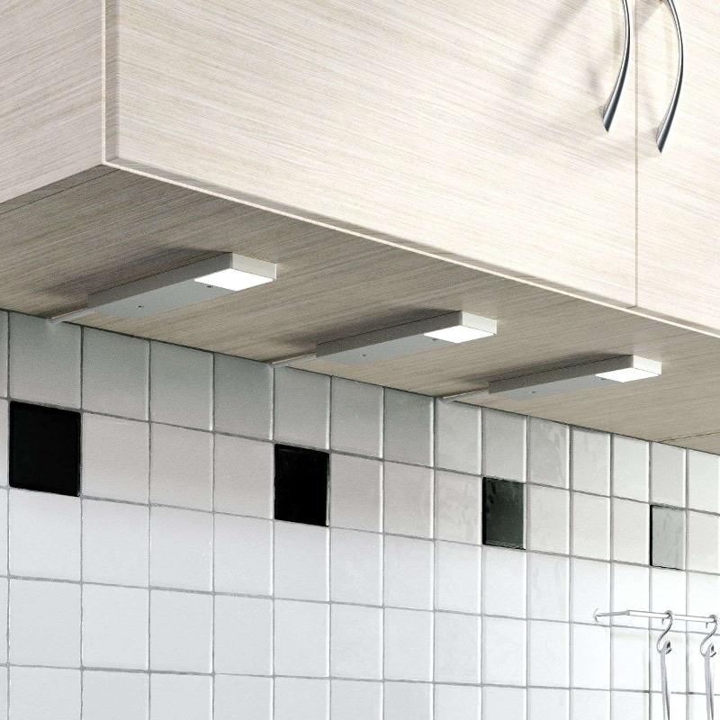 LINDBY AMARYLL LAMPE SOUS MEUBLE LED, X3 ARGENTÉE