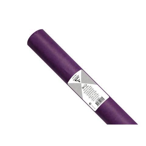 LOT DE 5 - PAPIER DE SOIE, ROULEAU DE 24 FEUILLES 18G/M2 AU FORMAT 50X75CM - VIOLET