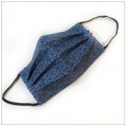 Mask3paquarellebleu - masque en tissu 100% coton - 3 plis - barrette nasale incluse - lavable et réutilisable_0